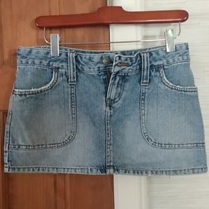 blue jean skirt